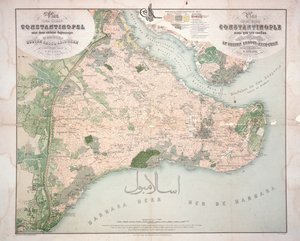 Carte de Constantinople et des environs, 1855-63